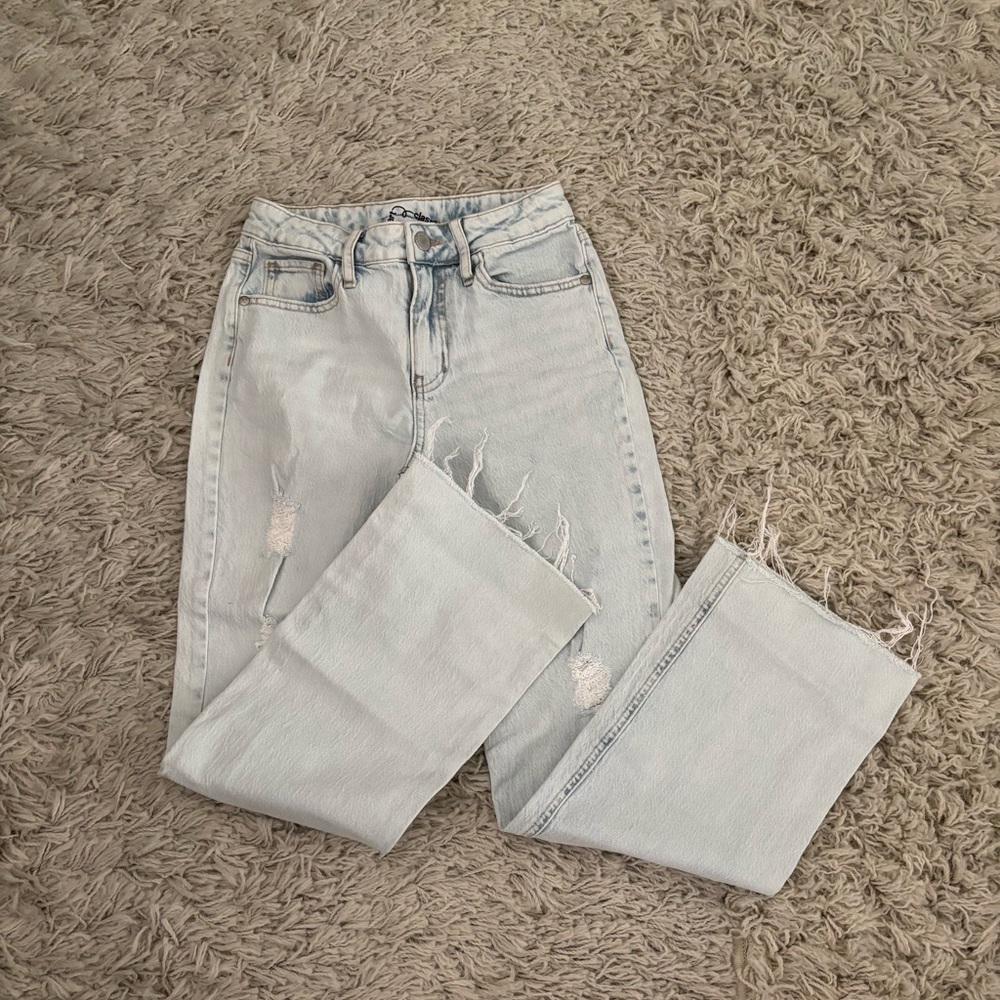 Art Class Light Blue Girls Distressed Jeans Size 10 - Picture 3 of 12